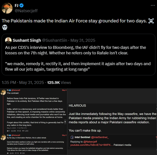 How did Pakistan defeat India in air battle?