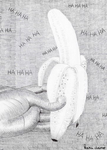 Ink drawing made by visual artist Kera Damo from The Hague as part of Inktober